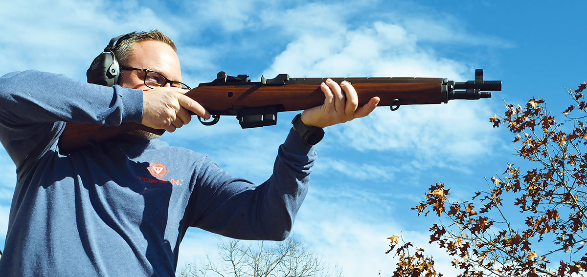 Burt Reynolds, manager of the Top Gun Sportsman’s Club in Lonedell, Missouri, shooting the Springfield Armory M1A “Tanker,” with which he fell in love.